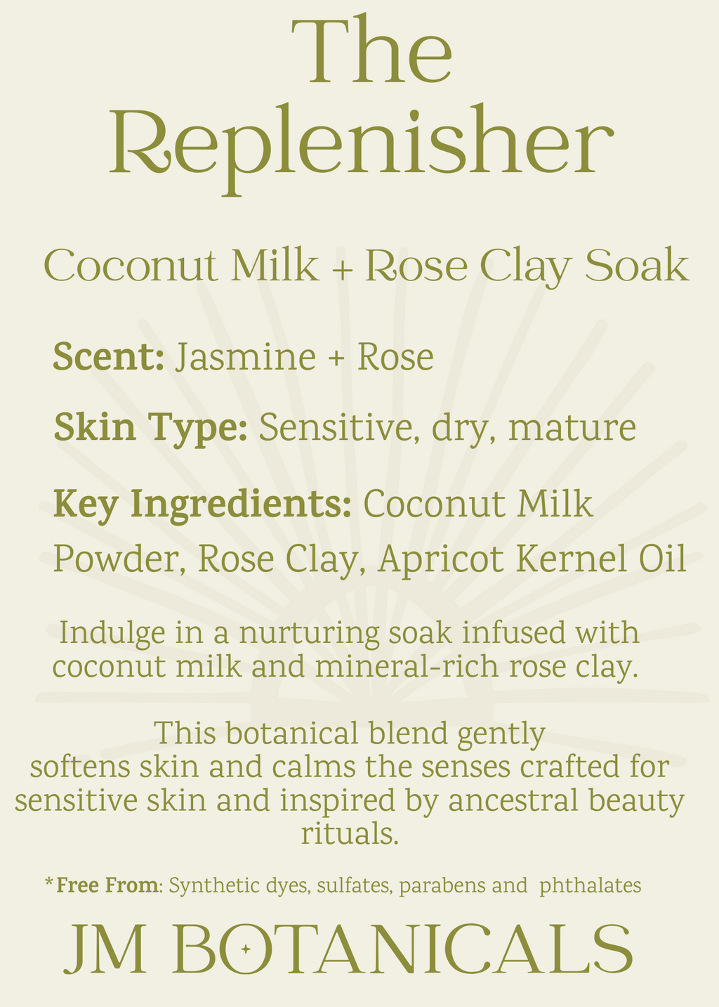 The Replenisher -  Coconut + Rose