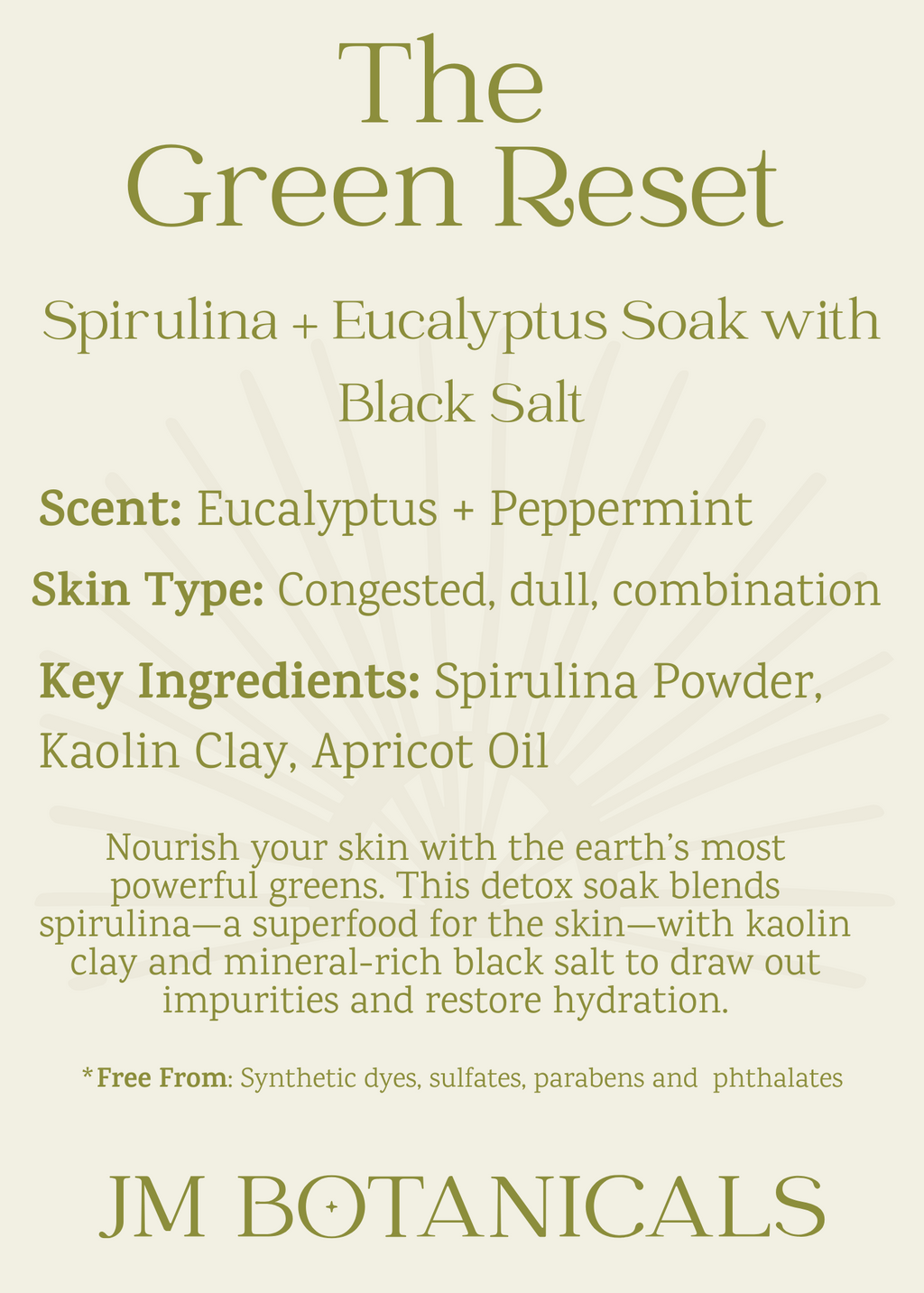 The Green Reset -  Eucalyptus + Peppermint