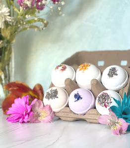 Pretty Handmade Floral Bath Bombs
