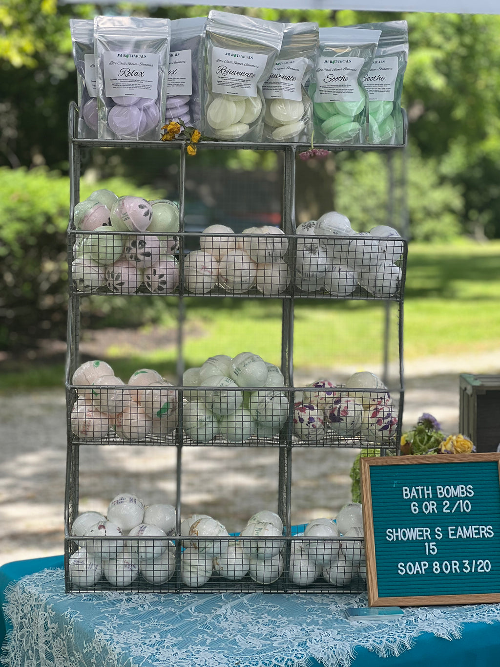 Pretty Handmade Floral Bath Bombs